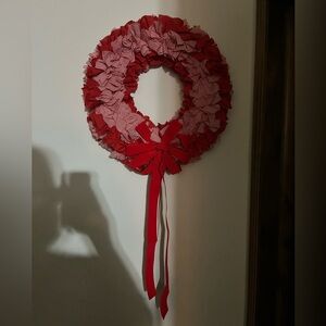 Festive Red Holiday Wreath